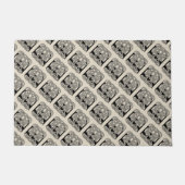 Letter E Keltische knoop Monogram Deurmat (Voorkant)