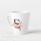 Letter E Latte Mug (Angle gauche)