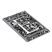 Letter E Medieval Monogram  Initiaal Notitieboek (Rechterzijde)