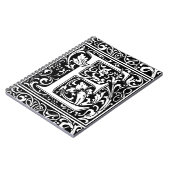 Letter E Medieval Monogram  Initiaal Notitieboek (Linkerzijde)