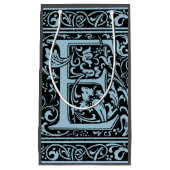 Letter E Middeleeuws Monogram Art Nouveau Klein Cadeauzakje (Voorkant)