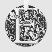 Letter E Middeleeuws Monogram Art Nouveau Ornament (voorkant)