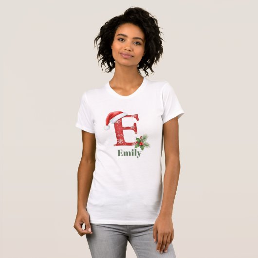 Letter E Personalized T-shirt (Voorkant volledig)