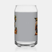 Letter E Thanksgiving style gift  Blikvorm Glas (Rechts)