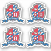 Letter Een aangepaste naam Anthony Eagle ridders c Sticker (Voorkant)