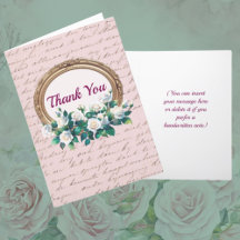  letter en Rozen gevouwen gepersonaliseerd