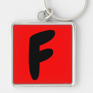 letter f , abeceddario , initiaal sleutelhanger