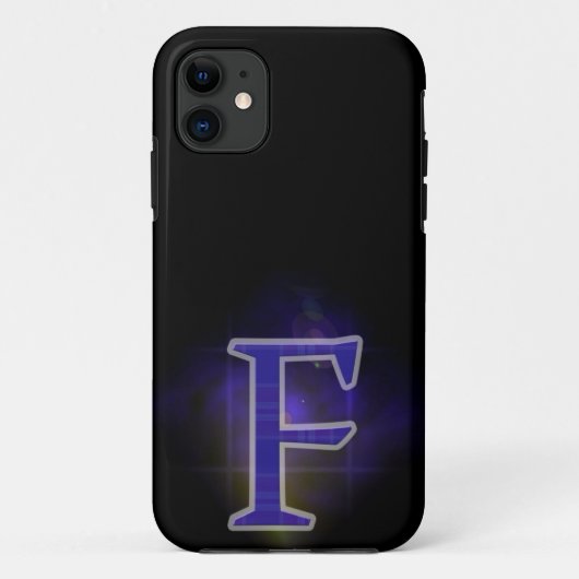 Letter F Case-Mate iPhone Case (Achterkant)