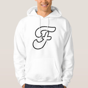 Letter F-Design voor Persoonlijke Identiteitsstijl Hoodie