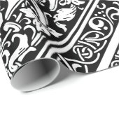 Letter F Middeleeuws Monogram Art Nouveau Cadeaupapier (Rol Hoek)