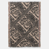 Letter F Middeleeuws Monogram Art Nouveau Deken (Voorkant Verticaal)