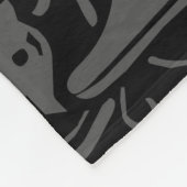 Letter F Middeleeuws Monogram Art Nouveau Fleece Deken (Hoek)