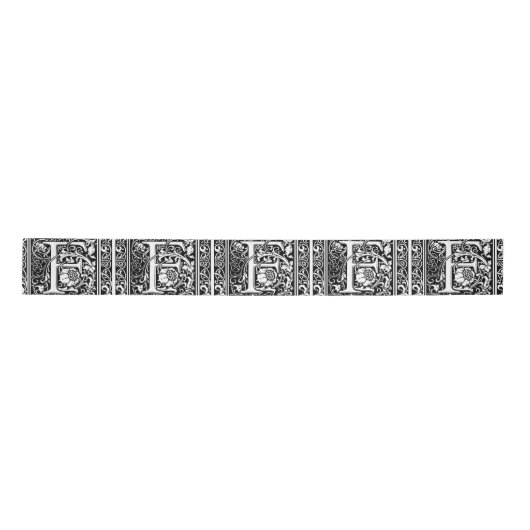 Letter F Middeleeuws Monogram Art Nouveau Lint (Voorkant)
