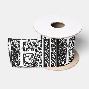 Letter F Middeleeuwse Monogram Art Nouveau Lint
