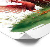 Letter F Phoenix Bird Fairy Poster Mythical Art (Hoek)