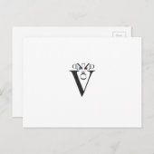 Letter Face Briefkaart (Voorkant / Achterkant)