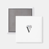 Letter Face Magnet Magneet (Voorkant / Achterkant)