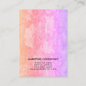 Letter Flip Chic Rustic Visitekaartje (Achterkant)