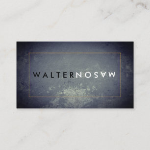 Letter Flip Rustic met Border Visitekaartje