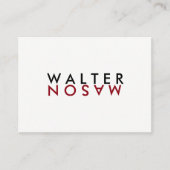 Letter Flip Visitekaartje (Voorkant)