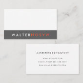 Letter Flip Visitekaartje (Voorkant / Achterkant)