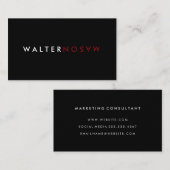 Letter Flip Visitekaartje (Voorkant / Achterkant)