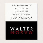 Letter Flip Visitekaartjes (Buitenkant ongevouwen)