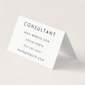 Letter Flip Visitekaartjes (Achterkant)