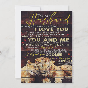Letter For Husband Family Decoration Feestdagenkaart