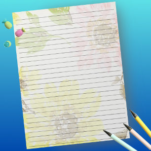 Letter-formaat: 8,5 x 11-inch grote, afgeronde Flo Notitieblok
