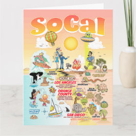 Letter formaat SoCal Blank Kaart