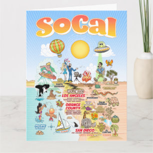 Letter formaat SoCal Blank Kaart