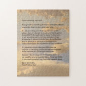 Letter From God Jigsaw Puzzle (Vertical)