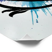 Letter 'G', Bright regenboogmonogram, Kinder naam Perfect Poster (Hoek)