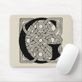Letter G  Celtic Knot Monogram Muismat (Met muis)