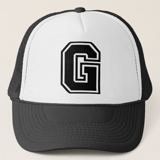 Letter "G" Classic Trucker Pet (Voorkant)