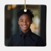 Letter G Elegant Monogram Kerst Ornament (Achterkant)