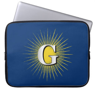 Letter G - masonisch symbool Laptop Sleeve