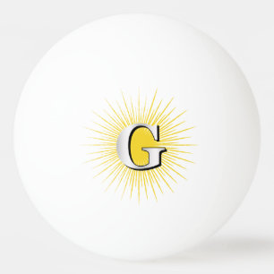 Letter G - masonisch symbool Pingpongballen