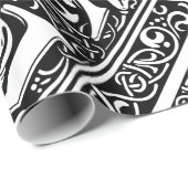 Letter G Middeleeuws Monogram Art Nouveau Cadeaupapier (Rol Hoek)