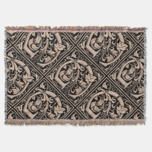 Letter G Middeleeuwse Monogram Art Nouveau Deken