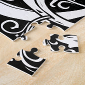 Letter G Middeleeuwse Monogram Art Nouveau Legpuzzel (Zijkant)