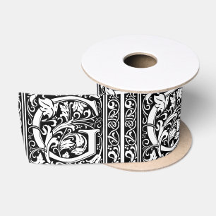 Letter G Middeleeuwse Monogram Art Nouveau Lint