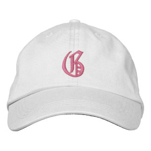 Letter G monogram geborduurd Pet