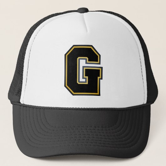 Letter "G"-Monogram Trucker Pet (Voorkant)