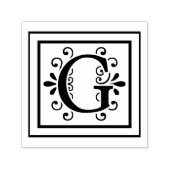 Letter G Monogram Zelfinktende Stempel (Design)