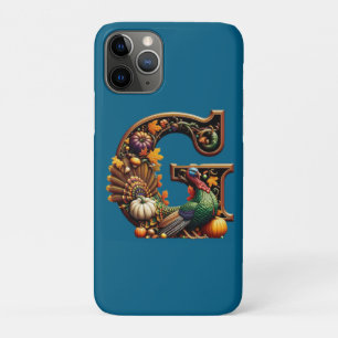 Letter G Thanksgiving-stijl iPhone 11 Pro Hoesje