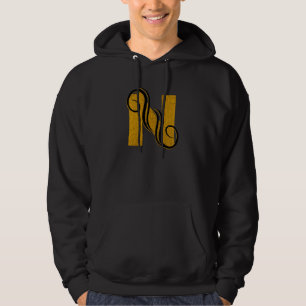 Letter gold N Hoodie