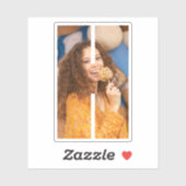 Letter H Alphabet & Photo Custom-Cut Vinyl Sticker (Feuille)