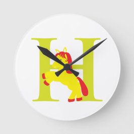 Letter H Initiaal klok